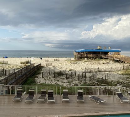 Balcony View and Sea-n-Suds Restaurant