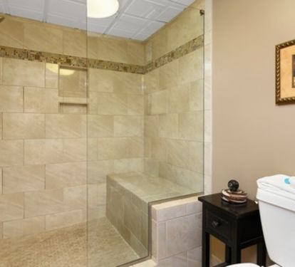 Master shower