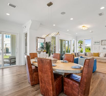 2nd Floor Dining Table with Balcony