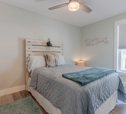Full size bedroom on 2nd Floor- also has a oversize chair that folds to twin