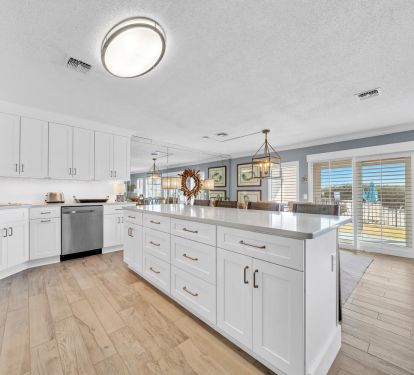 Renovated kitchen with updated appliances