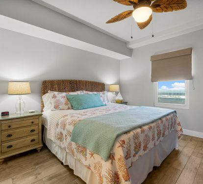 Second bedroom with king bed