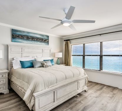 Master Bedroom with King Bed and Flat Screen TV