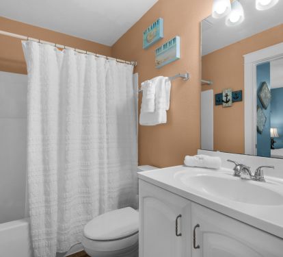 Full bath with tub and shower