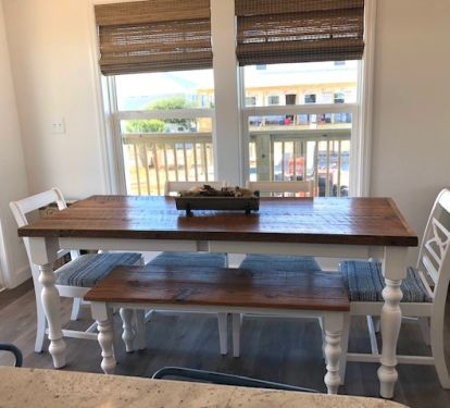 Custom made dining table seats 6