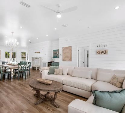 Windsong-11 massive! With over 4,600 interior square feet plus multiple levels of outdoor living space, Windsong offers plenty of "elbow room" for your large group.