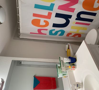 Master bathroom with shower