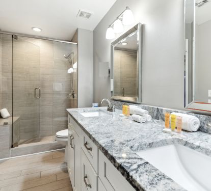 updated master bath