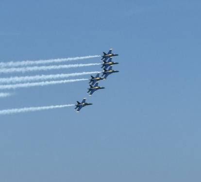Watch the Blue Angels practices on most Tuesdays and Wednesdays from the home.