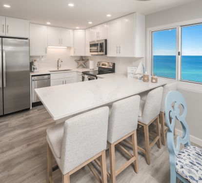 Fully stocked kitchen with all your cooking needs during your stay.