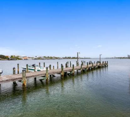 Private pier and boat dock