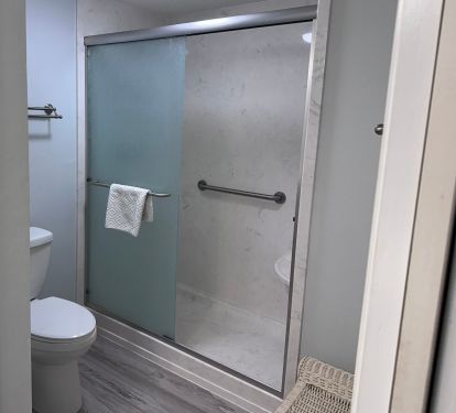 Master bath with shower 