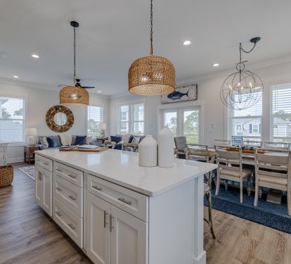 Open Concept Kitchen, Dining and Living Area