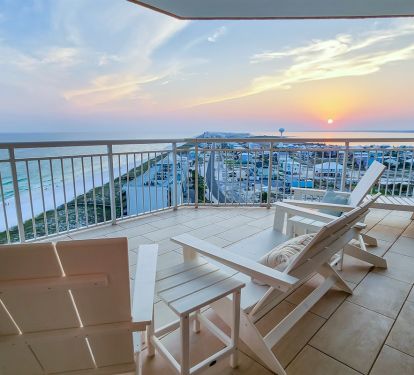 Enjoy The Sunset While Sitting on One of the many Balconies!