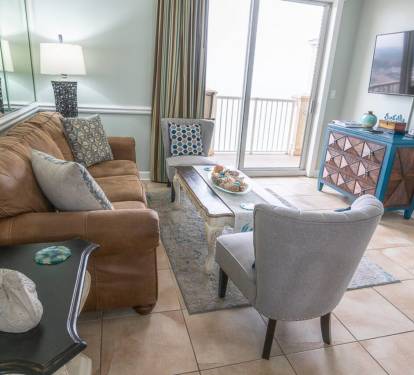 Sitting area with Comfy Couch and TV
