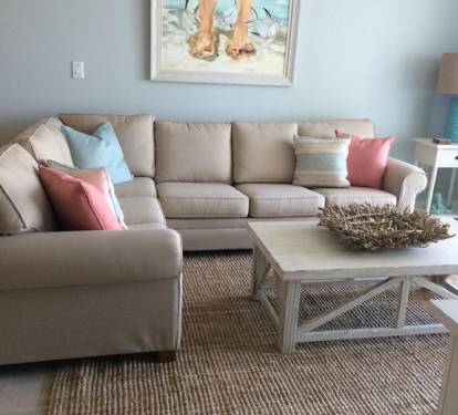 High end furnishings make the living room a favorite spot!