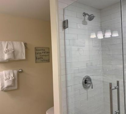 New, updated master bathroom