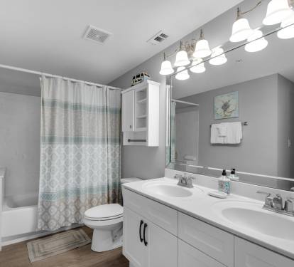 2nd Bathroom off Main Living and Queen Room
