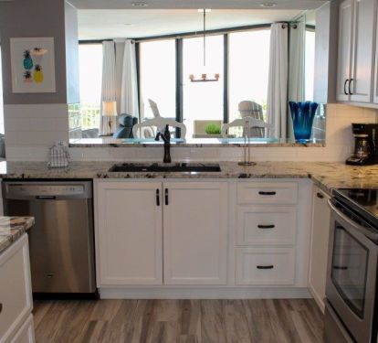 Kitchen with Ocean Views