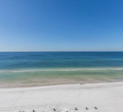 Directly on the beach. Nothing between you and the sand and waves!