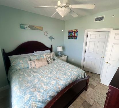 Guest bedroom 3 with King Bed, Smart TV, DVD player and balcony access