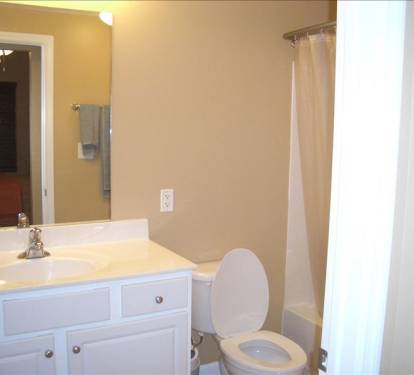 private master bathroom with bath tub
