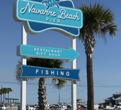 Walk to the Navarre Beach Fishing Pier which is the longest pier in FL.