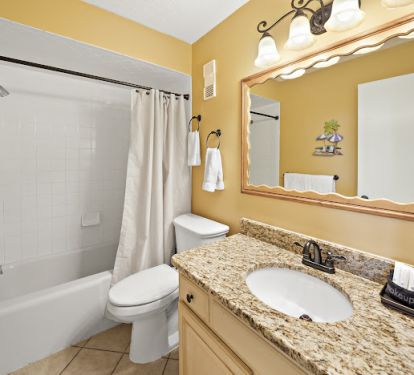 Master bath with tub / shower combo