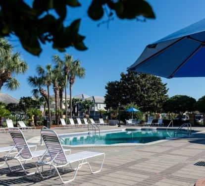 Main pool only steps away from Sea Fan Cottage!