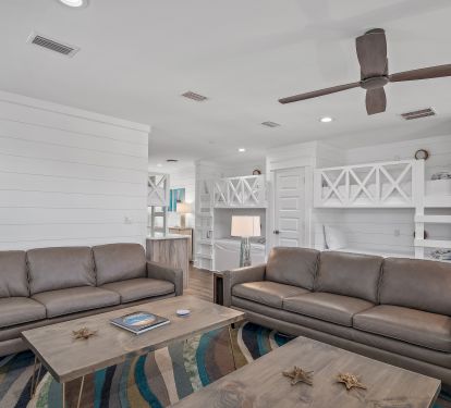 3rd floor lounge area, built in bunks in background