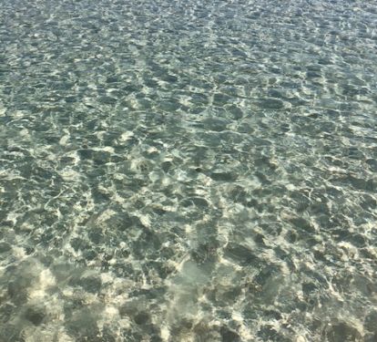 Crystal Clear Water where the Water Meets the Sand