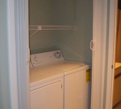 Full size washer and dryer.