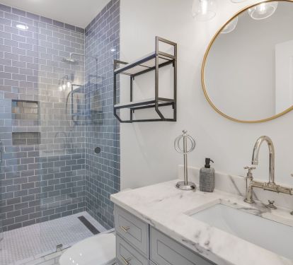 Additional Upstairs Full Bath with Walk-In Rainfall Shower