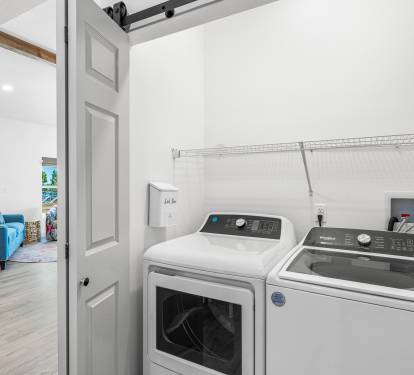 Washer and Dryer provided for clean clothes