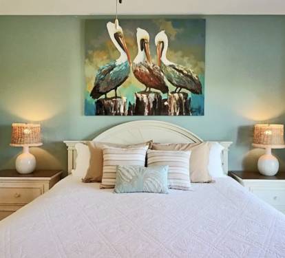 main floor King master with ensuite and ocean view balcony