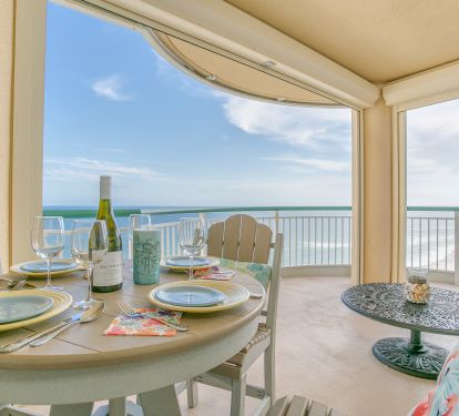 Enjoy the balcony for relaxing, eating, dolphin watching and morning coffee.