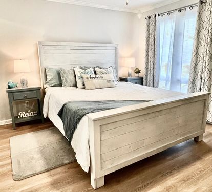 California King Bed (extra Long) with luxury mattress