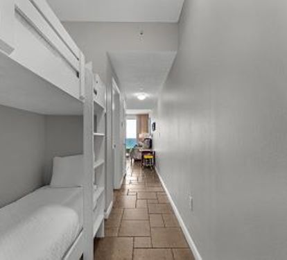 Hallway Bunks with Top and Bottom Bunk Roku TVs