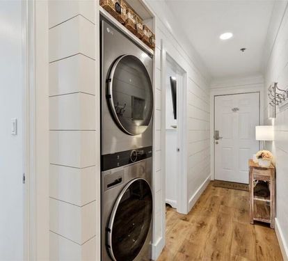 Full sized washer and dryer in the unit for your convenience