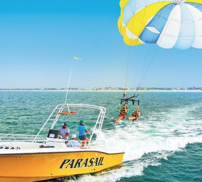 Parasail, Paddle Boarding, Jet Skis, Banana Boat, Pontoon Boat Rental, and Shell Island &amp; Dolphin Tour Rides 