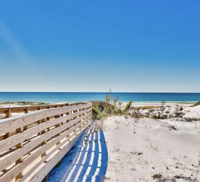 Private beach boardwalk- Gated deeded beach access