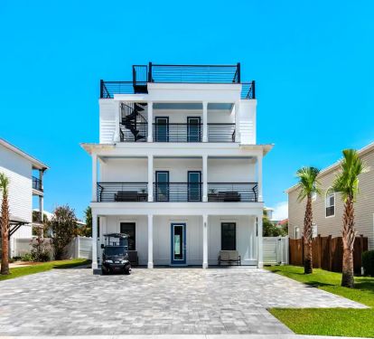 Vista-2 Parking for many large groups is extremely problematic in Destin where no street or grass parking laws are strictly enforced. Vista solves that issue with licensed for parking for up to 8 midsized cars. So, there's plenty of room for everyone