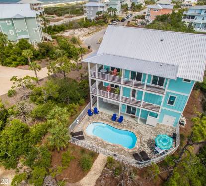 Backyard and trail to Beach