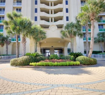 Front of Beach Colony EAST Resort with secure gated access