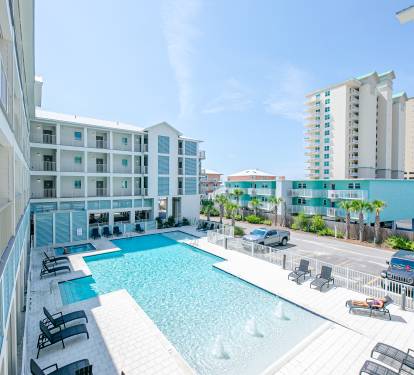 Watch the kids at the pool from the balcony!