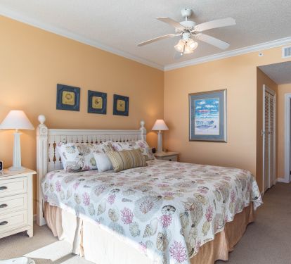 King Bed in the Master.
