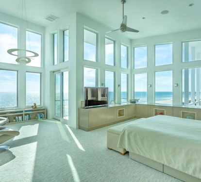 This master bedroom is awe inspiring with views that are unforgettable!