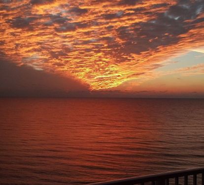 Wow! Sunset view from the balcony is awesome. Doesn't get much better anywhere.