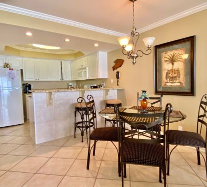 Dining area next to kitchen