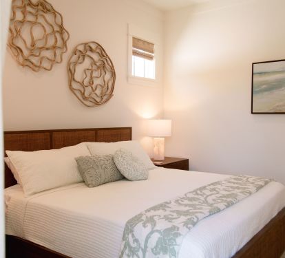 2nd floor primary suite - king bed - private deck, on-suite bath, walk-in closet